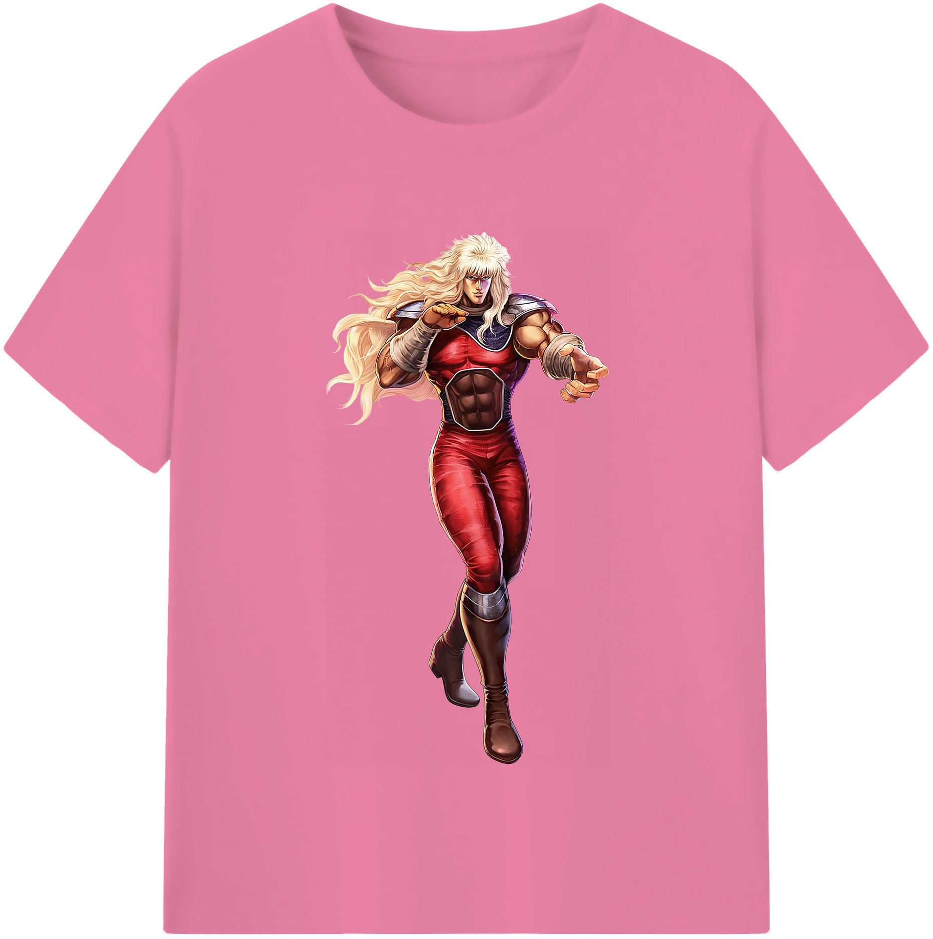 （画像用） 北斗の拳 Fist of the North Star 綿100％半袖Tシャツ（フロントプリント）